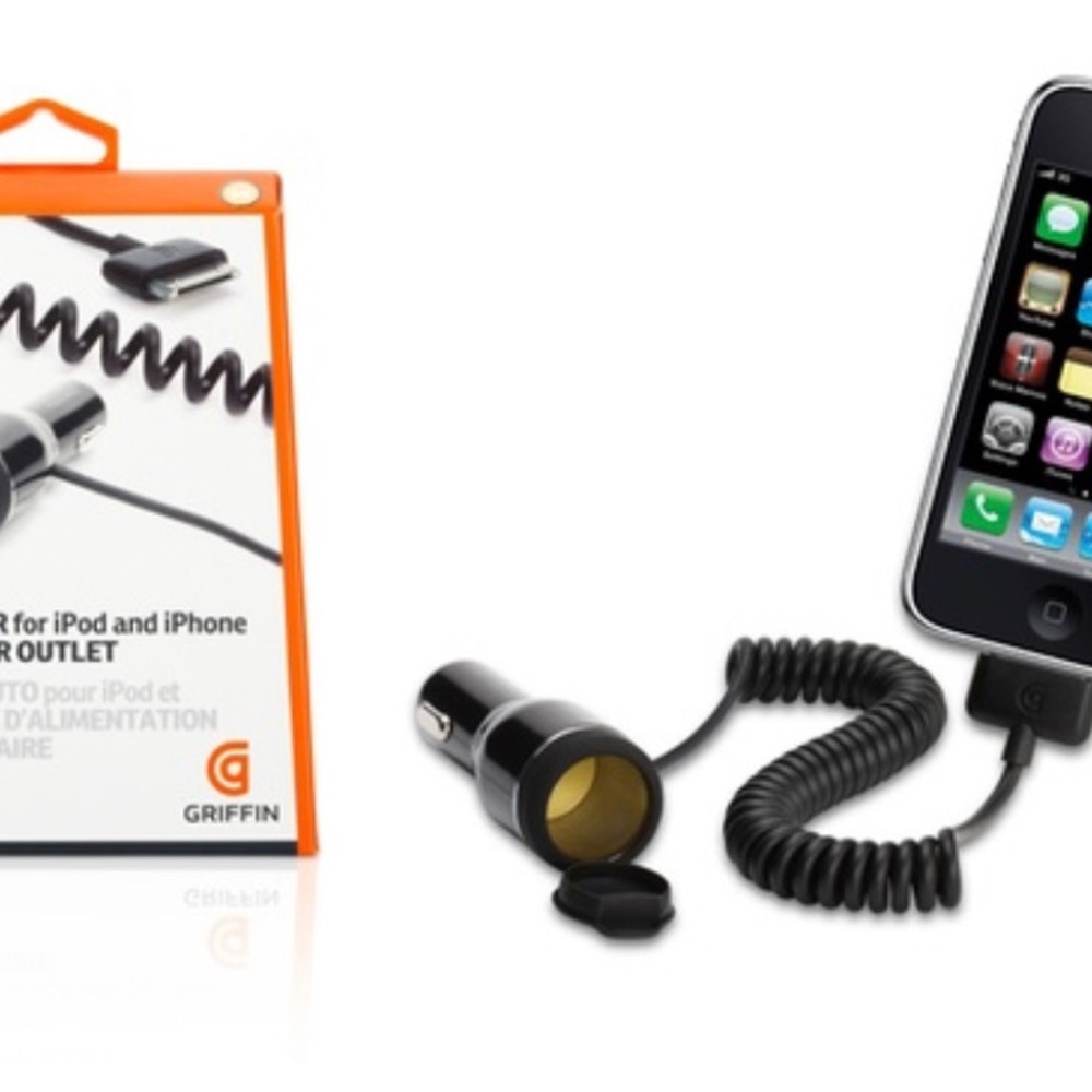 Griffin PowerJolt Plus Car Charger for iPhone, iPod, iPad w/ Extra Power Outlet